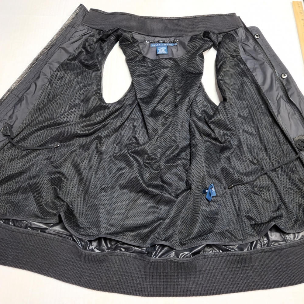 Ralph Lauren Blue Label Quiet Luxury Black Vest Minimalist Comfy Utility Medium - Picture 4 of 11